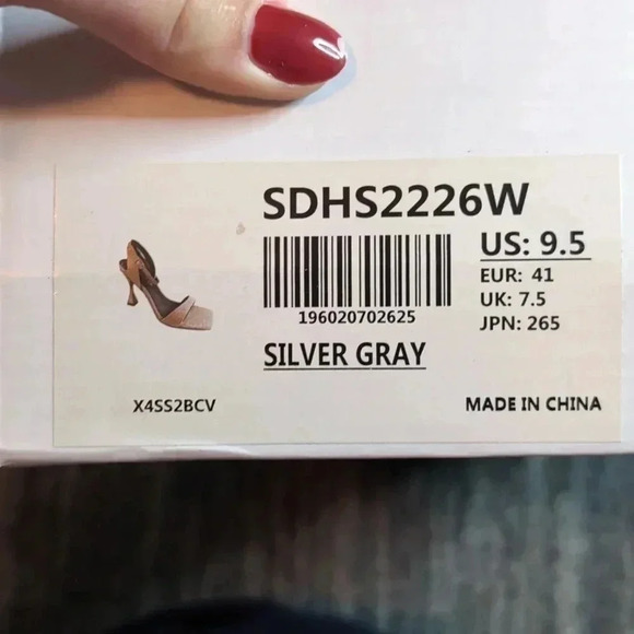 Dream Pairs Square Toe Ankle Strap Stiletto Sandals - Picture 9 of 9